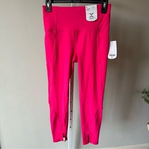 Hot pink Capri workout pants leggings yoga
